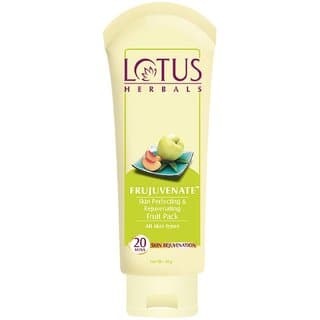 Lotus Herbals Frujuvenate Skin Perfecting  Rejuvenating Fruit Face Pack  For All Skin Types  120G - Skin Care - Face Cleansers | Buy online on ZillyBuy