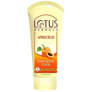 Lotus Herbals Apriscrub Fresh Apricot Scrub  Natural Exfoliating Face Scrub  Chemical Free  180G - Skin Care - Face Cleansers | Buy online on ZillyBuy