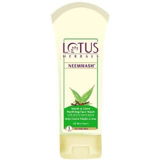 Lotus Herbals Neemwash Neem  Clove Ultra Purifying Face Wash With Active Neem Slices For Acne Prone Skin  150Ml - Skin Care - Face Cleansers | Buy online on ZillyBuy