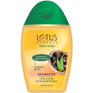 Lotus Herbals Kera-Veda Neemactiv Neem  Reetha Anti Dandruff Shampoo  For All Hair Types  150Ml - Shampoos and Conditioners | Buy online on ZillyBuy