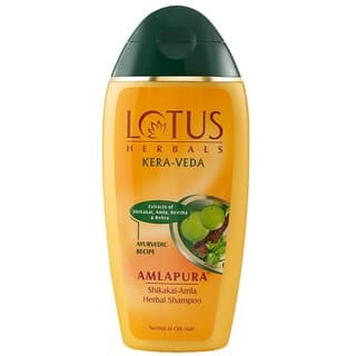 Lotus Herbals Kera-Veda Amlapura Shikakai - Amla Herbal Shampoo  Daily Use Shampoo  For Normal To Oily Hair  200Ml - Shampoos and Conditioners | Buy online on ZillyBuy