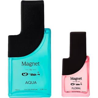 Ossa Magnet Aqua 100ml And Floral 30ml Unisex EDP Long Lasting Perfume Combo For Men And Women (Pack Of 2) - Fragrance | Buy online on ZillyBuy