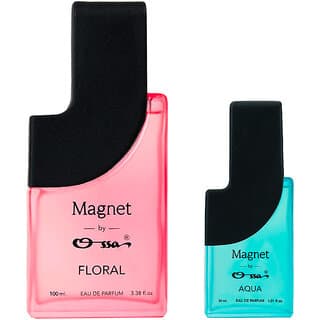 Ossa Magnet Floral 100ml And Aqua 30ml Unisex EDP Long Lasting Perfume Combo For Men And Women (Pack Of 2) - Fragrance | Buy online on ZillyBuy