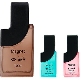Ossa Magnet Oud 100ml, Aqua 15ml And Floral 15ml Unisex EDP Long Lasting Perfume Combo For Men And Women (Pack Of 3) - Fragrance | Buy online on ZillyBuy