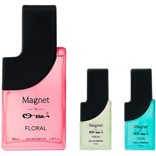 Ossa Magnet Floral 100ml, Fresh 15ml And Aqua 15ml Unisex EDP Long Lasting Perfume Combo For Men And Women (Pack Of 3) - Fragrance | Buy online on ZillyBuy