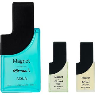 Ossa Magnet Aqua 100ml, Fresh 15ml And Original 15ml Unisex EDP Long Lasting Perfume Combo For Men And Women (Pack Of 3) - Fragrance | Buy online on ZillyBuy