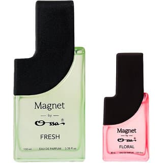 Ossa Magnet Fresh 100ml, Magnet Floral 30ml Eau De Parfum Long Lasting Perfume Combo for Men And Women (Pack Of 2) - Fragrance | Buy online on ZillyBuy