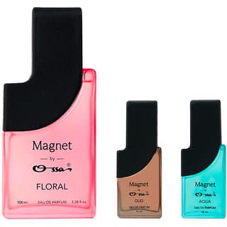 Ossa Magnet Floral 100ml, Oud 15ml, Aqua 15ml Eau De Parfum Long Lasting Perfume Combo for Men And Women (Pack Of 3) - Fragrance | Buy online on ZillyBuy