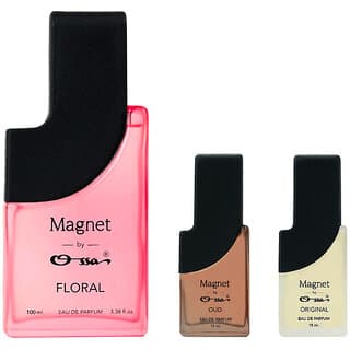 Ossa Magnet Floral 100ml, Oud 15ml, Original 15ml Eau De Parfum Long Lasting Perfume Combo for Men And Women (Pack Of 3) - Fragrance | Buy online on ZillyBuy