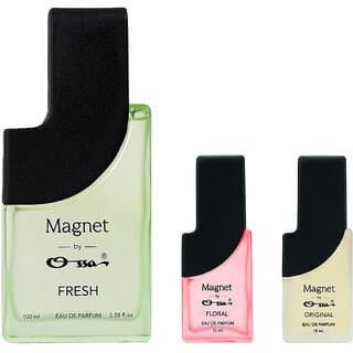Ossa Magnet Fresh 100ml,Floral 15ml,Original 15ml Eau De Parfum Long Lasting Perfume Combo for Men And Women (Pack Of 3) - Fragrance | Buy online on ZillyBuy