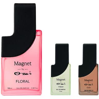 Ossa Magnet Floral 100ml, Oud 15ml, Fresh 15ml Eau De Parfum Long Lasting Perfume Combo for Men And Women (Pack Of 3) - Fragrance | Buy online on ZillyBuy