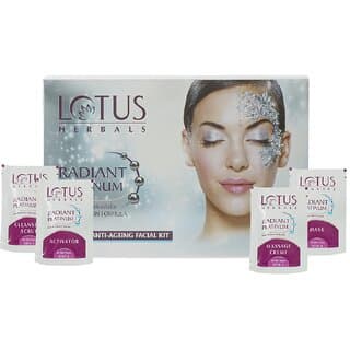 Lotus Herbals Radiant Platinum Cellular Anti-Ageing 1 Facial Kit  50g - Skin Care - Face Cleansers | Buy online on ZillyBuy