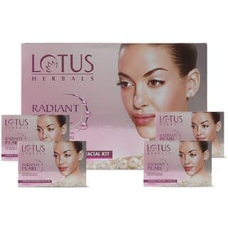 Lotus Herbals Radiant Pearl Cellular 4 in 1 Facial Kit  For Deep Cleaning  With Pearl Extracts  Green Tea  4x37g - Skin Care - Face Cleansers | Buy online on ZillyBuy