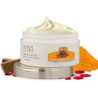 Lotus Herbals Radiance Boost Ubtan Face Mask  Turmeric, Sandalwood and Rose Water  Glowing Skin 100gm - Skin Care - Face Cleansers | Buy online on ZillyBuy