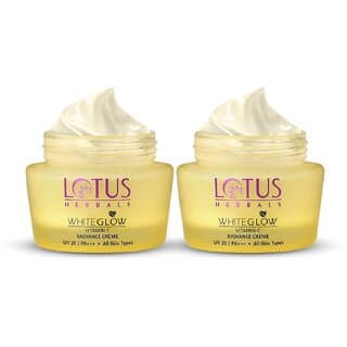 Lotus Herbals Whiteglow Vitamin C Radiance Cream Spf 20  For Dark Spots  Dull Skin Anti- Pollution 50G (Pack Of 2) - Skin Care - Face Cleansers | Buy online on ZillyBuy