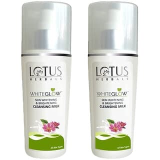 Lotus Herbals Whiteglow Skin Whitening  Brightening Cleansing MilkRemove Dead Cells80Ml ( Pack Of 2 ) - Skin Care - Face Cleansers | Buy online on ZillyBuy