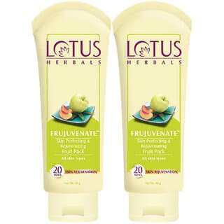 Lotus Herbals Frujuvenate Skin Perfecting  Rejuvenating Fruit Face Pack  For All Skin Types  120G ( Pack Of 2 ) - Skin Care - Face Cleansers | Buy online on ZillyBuy