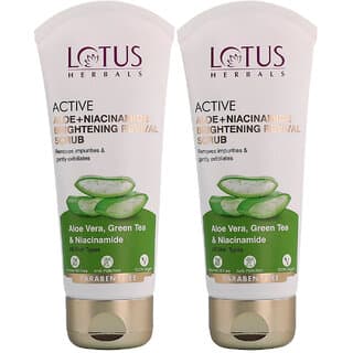 Lotus Herbals Active Aloe + Niacinamide Face Wash 100G ( Pack Of 2 ) - Skin Care - Face Cleansers | Buy online on ZillyBuy