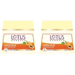 Lotus Herbals Apriscrub  Fresh Apricot Scrub270G ( Pack Of 2 ) - Skin Care - Face Cleansers | Buy online on ZillyBuy