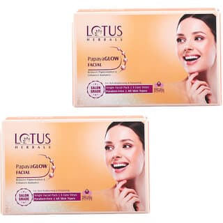 Lotus Herbals Papayaglow 6 Easy Steps 1 In 1 Facial KitReduces PigmentationInstant Glow 57G (Pack Of 2) - Skin Care - Face Cleansers | Buy online on ZillyBuy