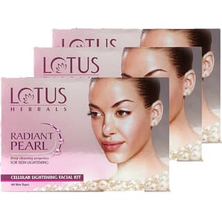 Lotus Herbals Radiant Pearl Cellular 1 Facial Kit  For Deep Cleaning With Pearl Extracts  Green Tea 37G  (Pack Of 3) - Skin Care - Face Cleansers | Buy online on ZillyBuy