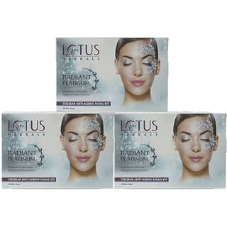Lotus Herbals Radiant Platinum Cellular AntiAgeing 1 Facial Kit  37G ( Pack Of 3) - Skin Care - Face Cleansers | Buy online on ZillyBuy