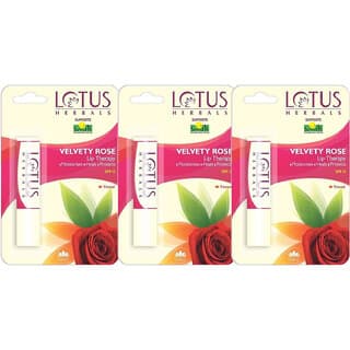 Lotus Herbals Lip Therapy Velvety Rose  4G   Pack Of 2 - Makeup - Lips | Buy online on ZillyBuy