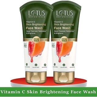 Lotus Botanicals Vitamin C Skin Brightening ( Pack Of 2 ) ( 100Ml x 2 ) Face Wash (200 Ml) - Skin Care - Face Cleansers | Buy online on ZillyBuy