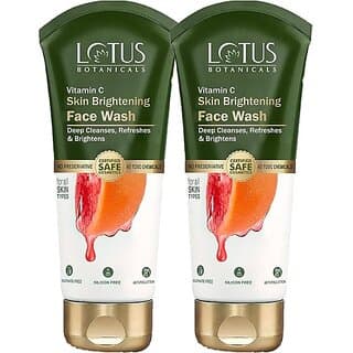 Lotus Botanicals Vitamin C Skin Brightening 125Ml ( Pack Of 2 ) Face Wash (250 Ml) - Skin Care - Face Cleansers | Buy online on ZillyBuy