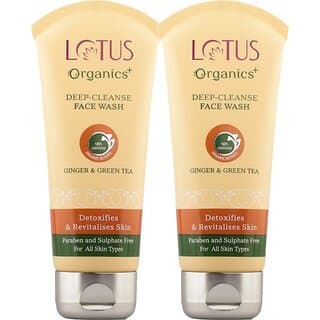 Lotus Organics+ Deep Cleanse Ginger & Green Tea Face Wash (160 G) - Skin Care - Face Cleansers | Buy online on ZillyBuy