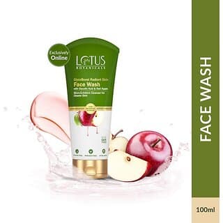 Lotus Botanicals Glycoboost Radiant Skin With Glycolic Acid & Red Apple Face Wash (100 G) - Skin Care - Face Cleansers | Buy online on ZillyBuy