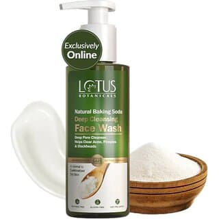 Lotus Botanicals Natural Baking Soda Anti-Acne Face Wash (180 Ml) - Skin Care - Face Cleansers | Buy online on ZillyBuy