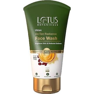 Lotus Botanicals Ubtan De-Tan Radiance Face Wash 200Ml Face Wash (200 Ml) - Skin Care - Face Cleansers | Buy online on ZillyBuy