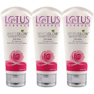 Lotus Herbals Pureglow Adv Pink Glow Facewash 100Gm   (Pack Of 3) - Skin Care - Face Cleansers | Buy online on ZillyBuy