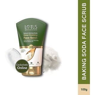 Lotus Botanicals Natural Baking Soda Anti-Acne Face Scrub (100 G) - Skin Care - Face Cleansers | Buy online on ZillyBuy