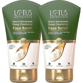 Lotus Botanicals Natural Baking Soda Deep Cleansing Face Scrub - 100G ( Pack Of 2 ) Scrub (200 G) - Skin Care - Face Cleansers | Buy online on ZillyBuy
