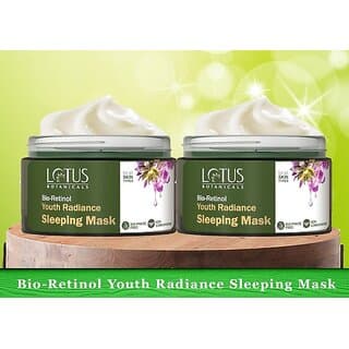 Lotus Botanicals Bio Retinol Youth Radiance Sleeping Mask ( Pack Of 2 ) ( 50G x 2Pc ) (100 G) - Skin Care - Face Cleansers | Buy online on ZillyBuy