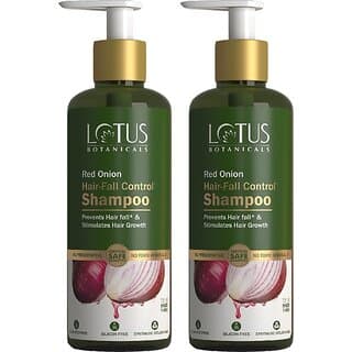 Lotus Botanicals Red Onion Hair-Fall Controlx Shampoo - 300Ml (600 Ml) - Shampoos and Conditioners | Buy online on ZillyBuy