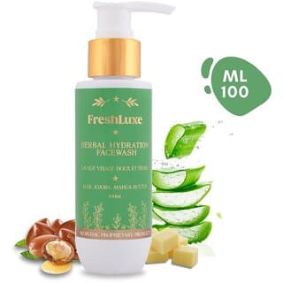 FreshLuxe Herbal Hydration Face Wash  Aloe Vera  Neem  Gentle Cleanse  Deep Moisture  Unisex  Natural  100ml - Skin Care - Face Cleansers | Buy online on ZillyBuy