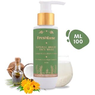 FreshLuxe Natural Bright Face Wash,  Rice Water  Extra Virgin Coconut Oil,  Gentle Cleanse  Hydration, 100ml - Skin Care - Face Cleansers | Buy online on ZillyBuy
