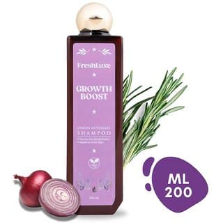 FreshLuxe Growth Boost Shampoo,  Onion  Rosemary,  Strengthens Hair  Promotes Growth,  Unisex,  200ml - Shampoos and Conditioners | Buy online on ZillyBuy