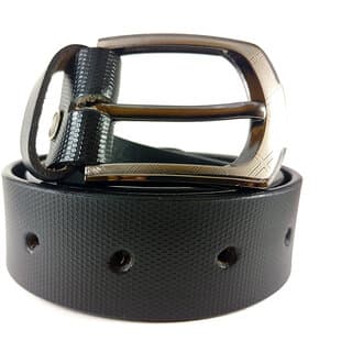 Lions Tag Black Textured leather belt - Uncategorized | Buy online on ZillyBuy