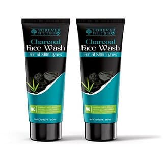 Indo Himaliyans Charcoal Facewash For Skin Brightening and Deep Cleansing Pack Of 2 Men and Women All Skin Types Face Wash 60 ml - Skin Care - Face Cleansers | Buy online on ZillyBuy