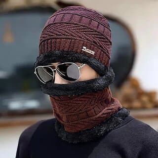 Fashlook Woolen Brown Casual Winter Cap - Uncategorized | Buy online on ZillyBuy