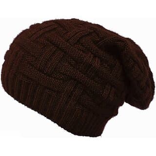 Fashlook Woolen Brown Casual Winter Cap - Uncategorized | Buy online on ZillyBuy