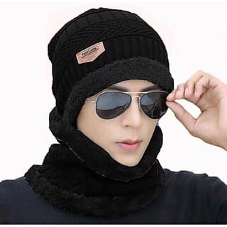 Fashlook Woolen Black Casual Winter Cap - Uncategorized | Buy online on ZillyBuy