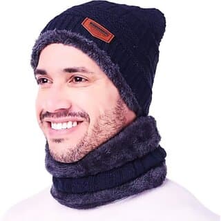 Fashlook Woolen Blue Casual Winter Cap - Uncategorized | Buy online on ZillyBuy
