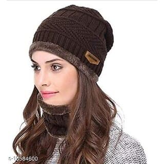 Fashlook Woolen Multicolor Casual Winter Cap - Uncategorized | Buy online on ZillyBuy