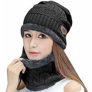 Fashlook Woolen Multicolor Casual Winter Cap - Uncategorized | Buy online on ZillyBuy