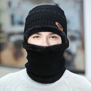 Fashlook Woolen Black Casual Winter Cap - Uncategorized | Buy online on ZillyBuy